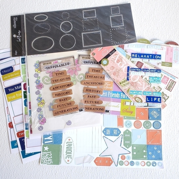 Assorted Lot of Scrapbooking Items - Picture 1 of 9